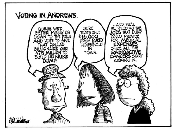 Voting in Andrews.