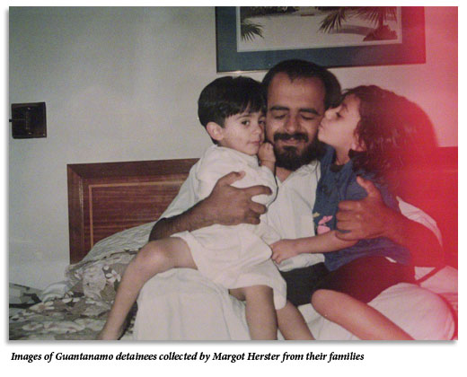 Images of Guantanamo detainees collected by Margot Herster from their families