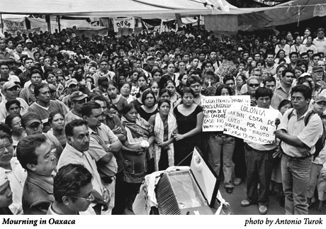 Mourning in Oaxaca, photo by Antonio Turok