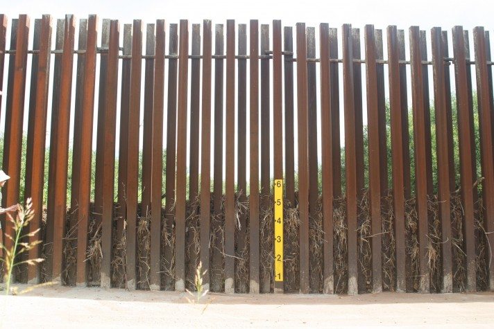 debris in San Pedro border wall August 2012 Scott Nicol-1