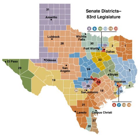 texas senate state favor voters tilt lawsuit redistricting would districts almanac