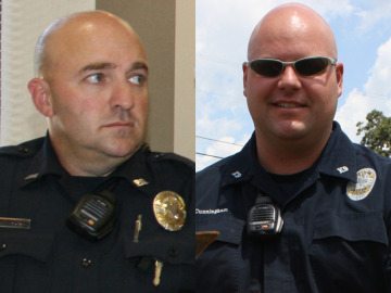 Former Jasper Police officers Ricky Grissom and Ryan Cunningham