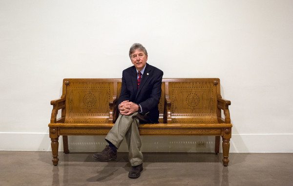 Texas Rep. Elliott Naishtat, District 49, inside the Capitol.