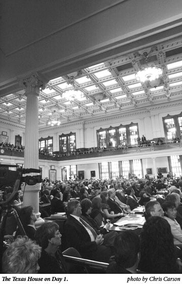 The Texas House on Day 1.
