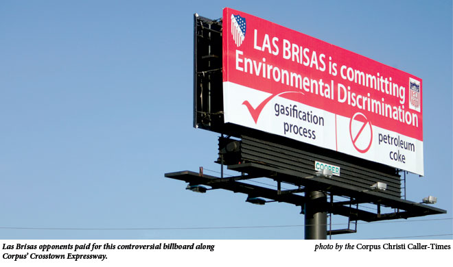 Las Brisas opponents paid for this controversial billboard along Corpus Crosstown Expressway