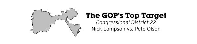 The GOP's Top Target Congressional District 22 Nick Lampson vs. Pete Olson