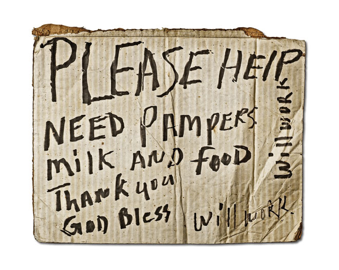 Please help need pampers milk and food. Thank you. God bless.
