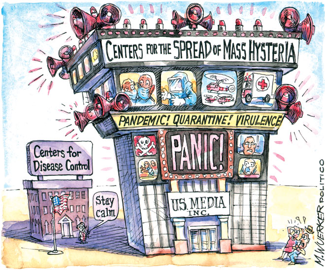 Centers for the Spread of Mass Hysteria