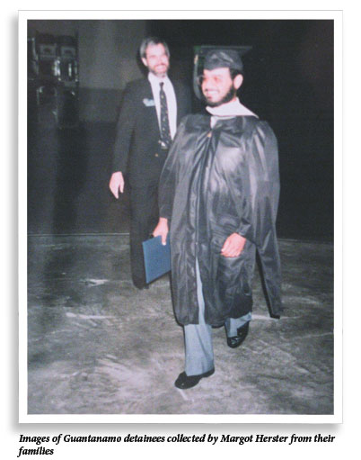 Images of Guantanamo detainees collected by Margot Herster from their families