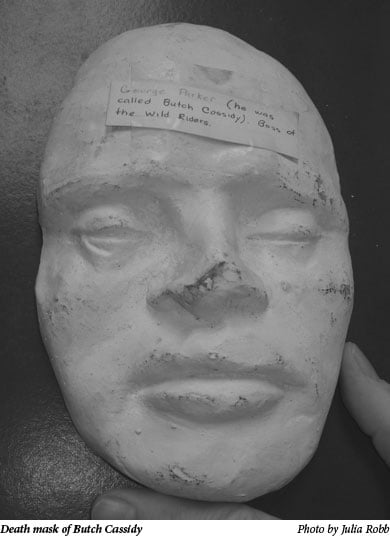 Death mask of Butch Cassidy