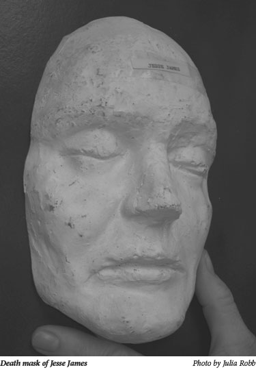 Death mask of Jesse James