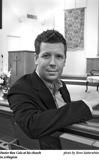 Pastor Ben Cole at his church in Arlington