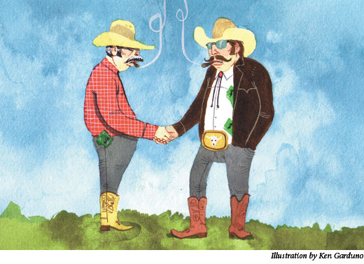 Two corrupt Texas cowboys