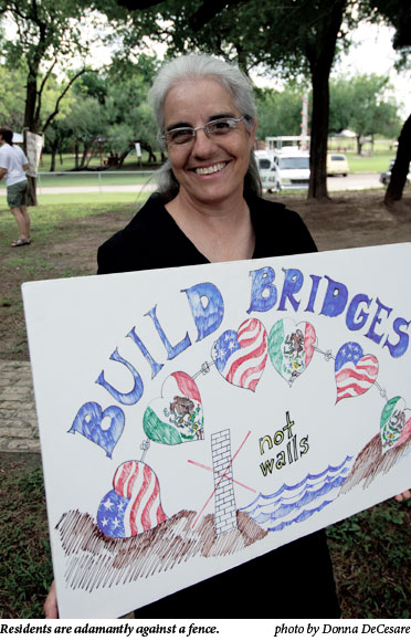 Residents are adamantly against a fence.