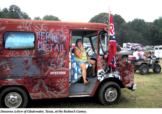 Deeanna Askew of Gladewater, Texas, at the Redneck Games.