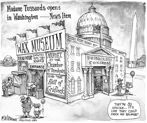 Congress Wax Museum - it's almost as if they can chck and balance