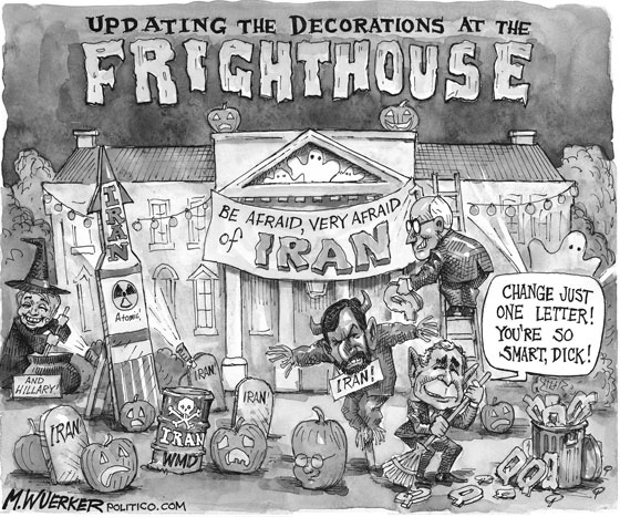 Iran Frighthouse cartoon