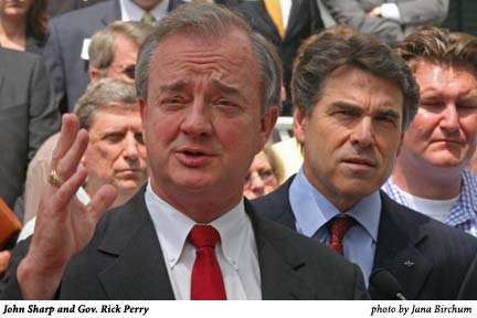 John Sharp and Gov. Rick Perry
