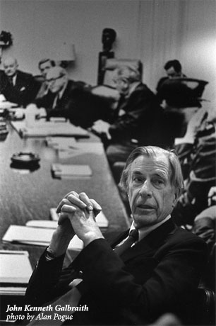 John Kenneth Galbraith photo by Alan Pogue