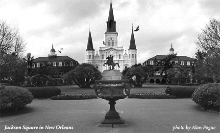 Jackson Square in New Orleans. photo by Alan Pogue