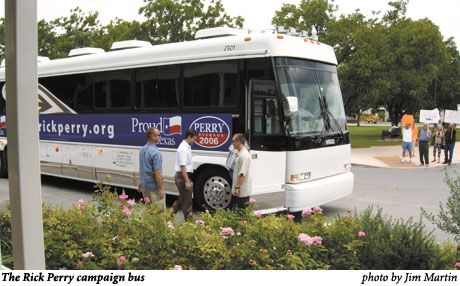 The Perry Campaign Bus photo by Jim Martin