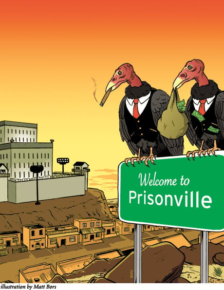 Welcome to Prisonville, illustration by Matt Bors