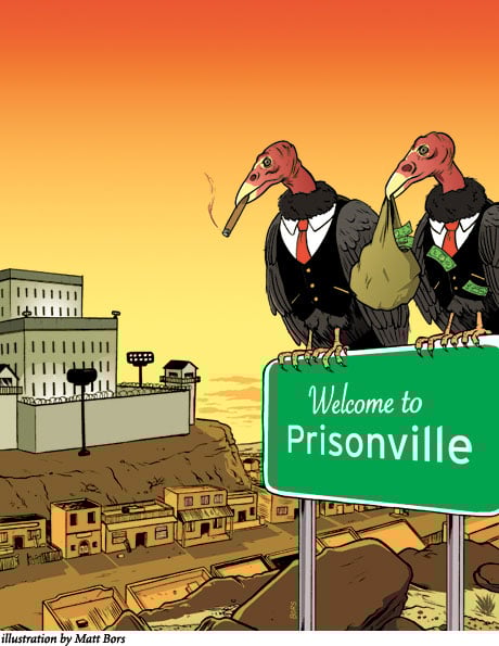 Welcome to Prisonville, illustration by Matt Bors