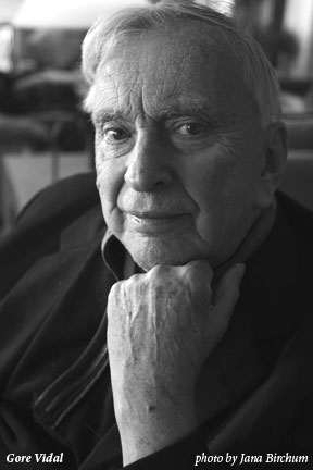 Gore Vidal, photo by Jana Birchum