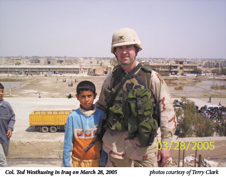 Col. Ted Westhusing in Iraq on March 28, 2005