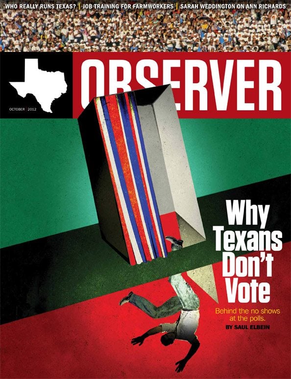 Texas Observer October 2012 Cover