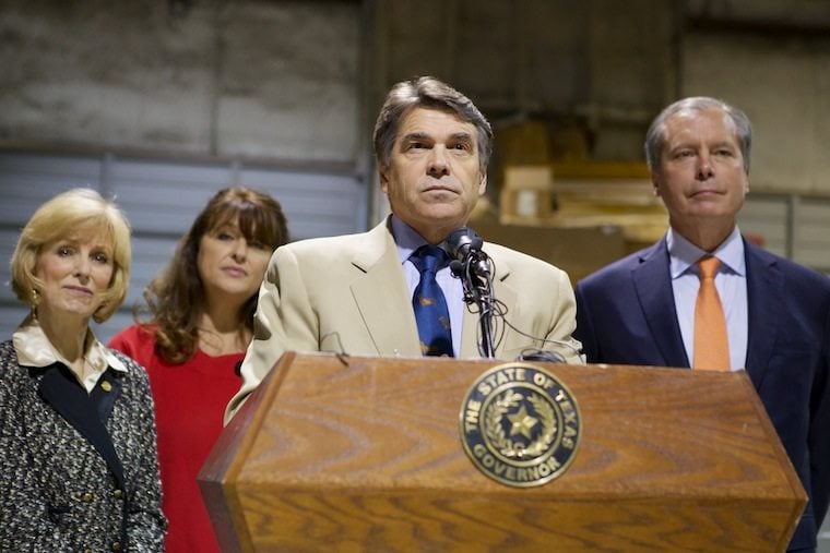 Rick Perry in Cut and Shoot Wednesday
