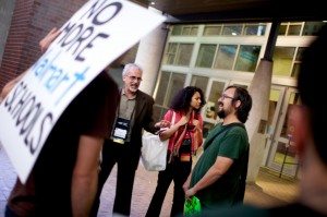 David Dunn and Occupy protesters