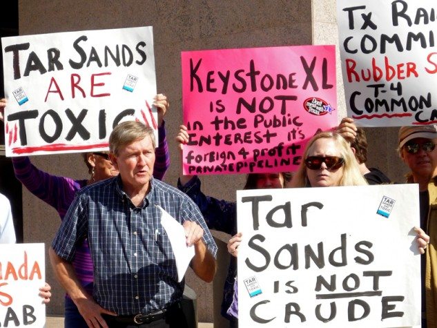 Keystone XL protesters in Austin