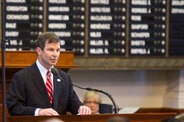 David Simpson speaks to the Texas House.