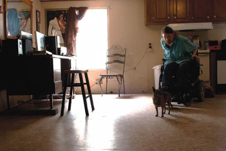 Chris Cain at his home in Kountze, TX