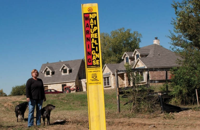 Mary Kelleher’s Fort Worth home is 65 feet from an off-the-books gas pipeline.