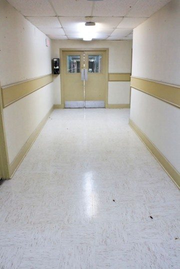 The hallway of the Hill Country Community Action Agency’s San Saba family-planning clinic once served as the waiting area.