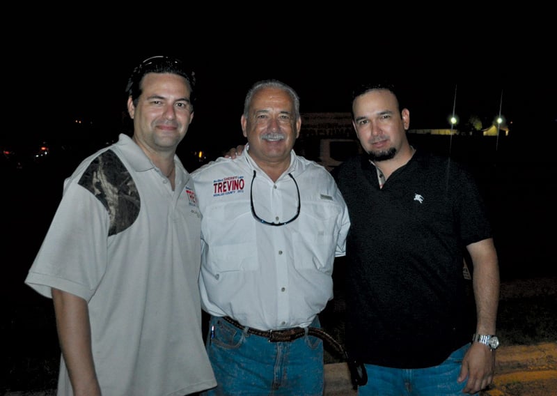 The sheriff and his sons (from left to right) Juan Carlos and Jonathan