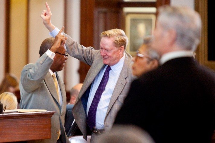 Reps. Sylvester Turner (D-Houston) andJim Pitts (R-Waxahachie)