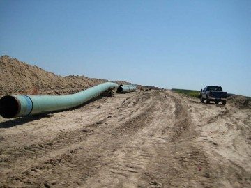 Pipes for the Keystone pipeline.