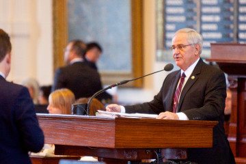 Rep. Jimmie Don Aycock (R-Killeen) introduces his big testing and graduation reform measure, House Bill 5, Tuesday morning.