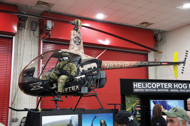 NRA exhibitor Vertex Tactical Aviation offered an Aerial Hunting Safety course for $35