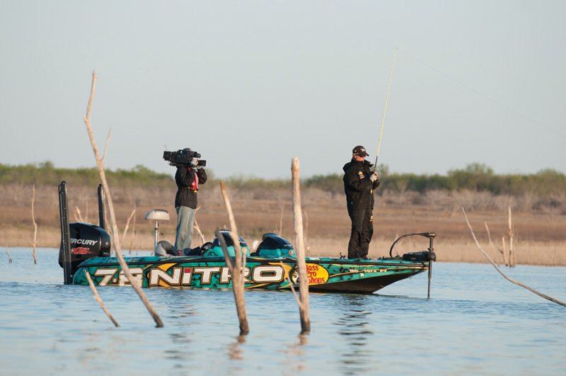 Second-place finisher Rick Clunn fished the same spot for eight straight hours.