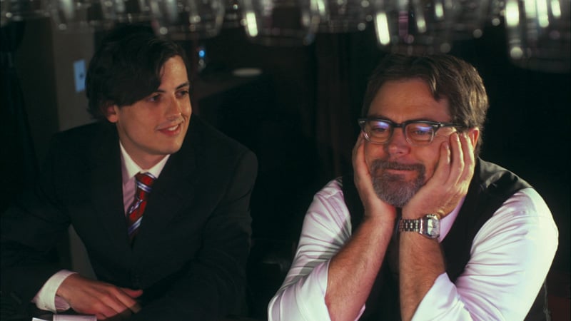 Keith Poulson and Nick Offerman in Somebody Up There Likes Me.
