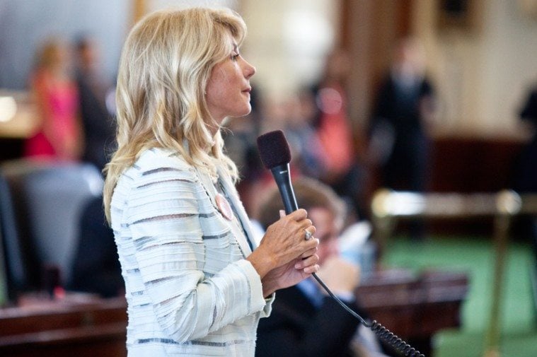 Sen. Wendy Davis (D-Fort Worth). Texas Democrats