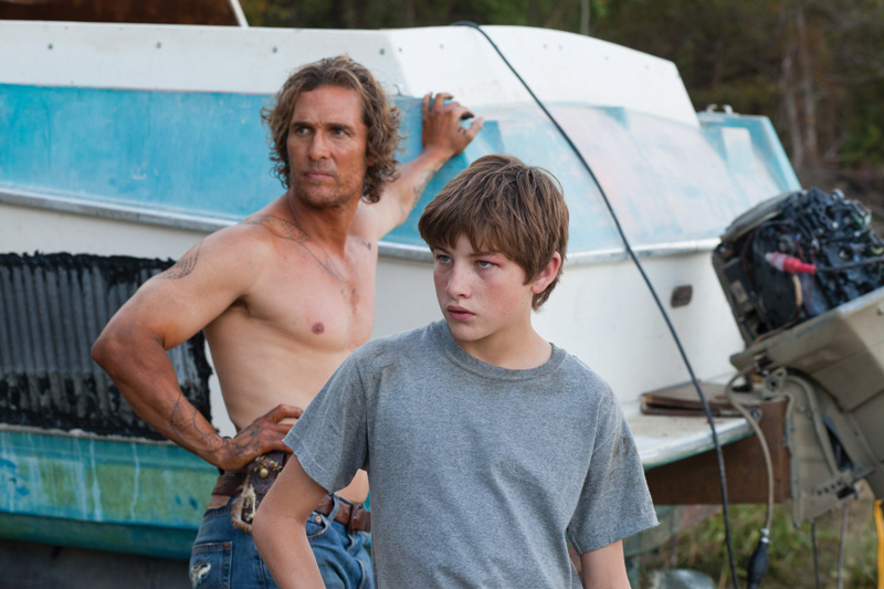 Matthew McConaughey and Tye Sheridan star in Jeff Nichols’ Mud.
