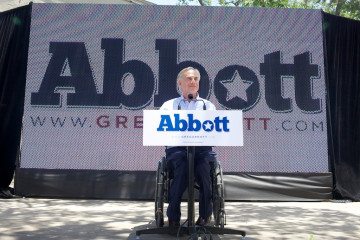 Gubernatorial candidate Greg Abbott at a campaign event