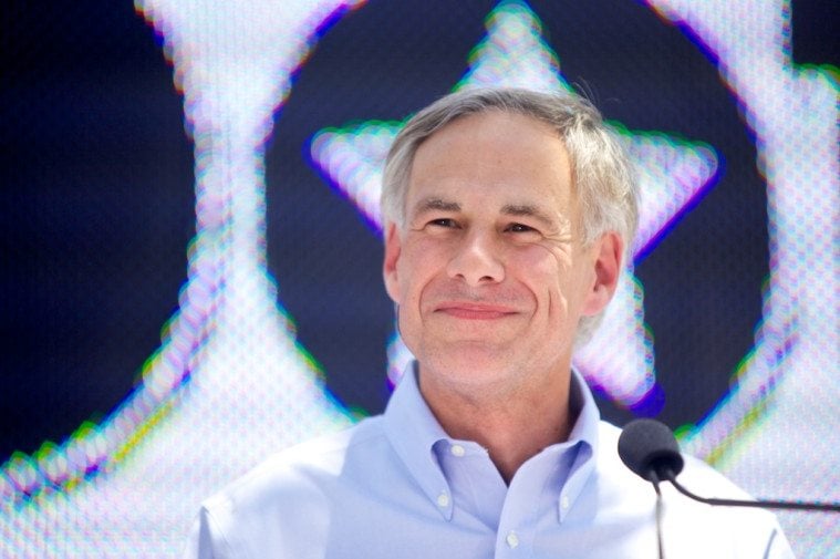 Attorney General Greg Abbott soaks up the applause after announcing he's running for governor.