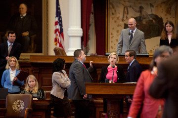 Rep. Sarah Davis (R-Houston), the only Republican to vote against the omnibus abortion restrictions last special session, defends her amendment on House Bill 2, excepting rape and incest from the 20-week abortion ban.