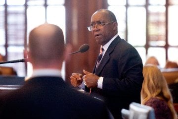 Houston Republican Rep. Sylveser Turner dares the Republican leadership to accept his amendment to House Bill 2--allocating state money to upgrade abortion facilities to surgical center standards--promising he'll vote for the bill if they do.